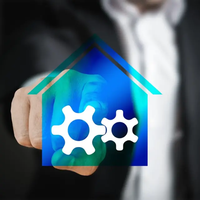 Man tought a Monitor SetUp Icon